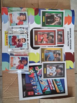 Paining World Cup stickers, trading cards, booklet and KC poster