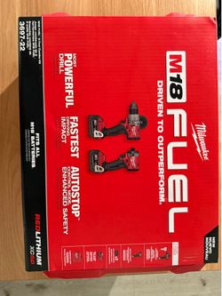Milwaukee M18 FUEL Hammer Drill + Impact Driver Kit - NEW SEALED - 3697-22