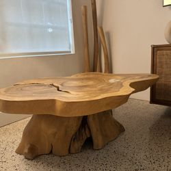 Organic Wood Coffee Table 