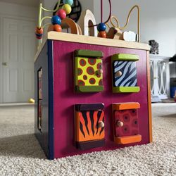 Zany Zoo Wooden Play Set For Kids.
