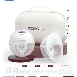Momcozy M5 Hands Free Breast Pump Wearable, Electric Breast Pump Portable Purple, 2 Count