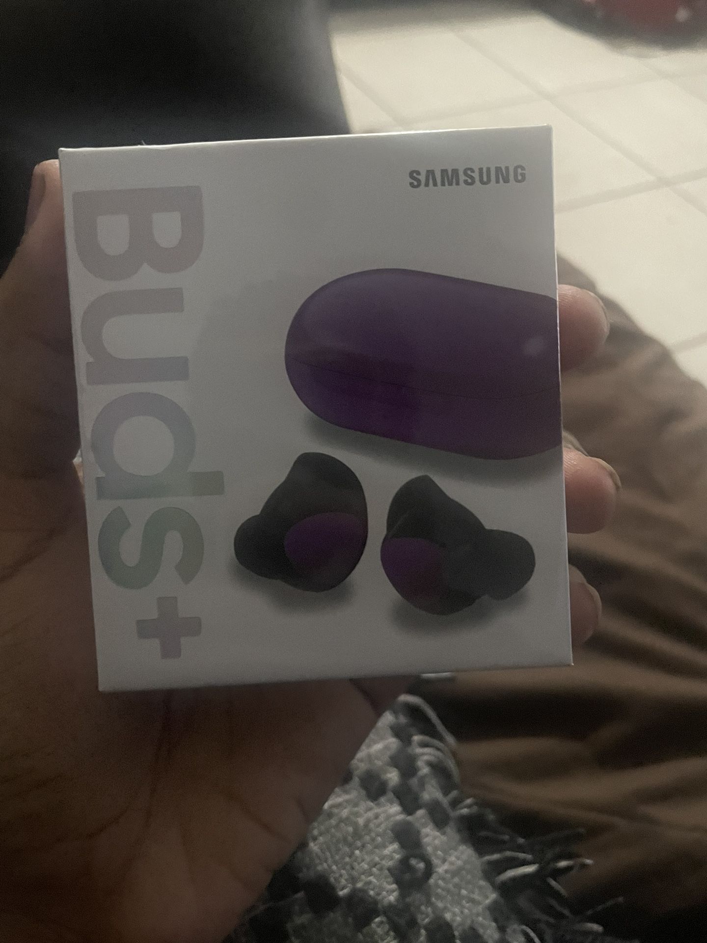 Purple And Black Samsung Buds