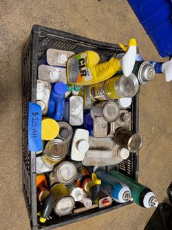 Mixed Lot of Household and Shop Chemicals