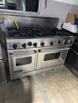 Viking 48”Stainless Steel gasOven Gas Range