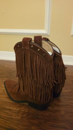 Real leather cowgirl boots