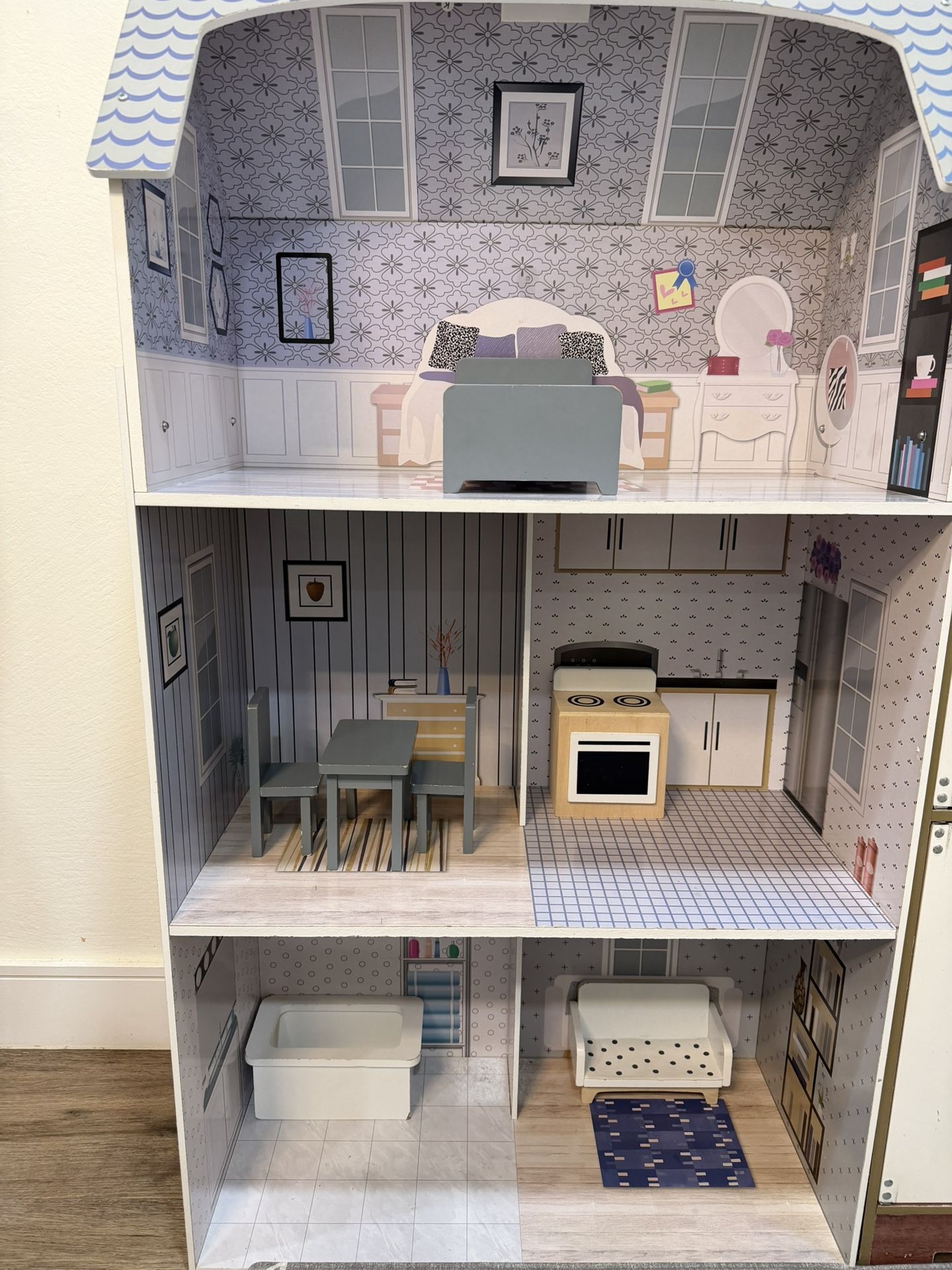 Teamson Olivia’s Dollhouse with Furnitures