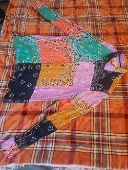 Patchwork Paisley Long Sleeve Top