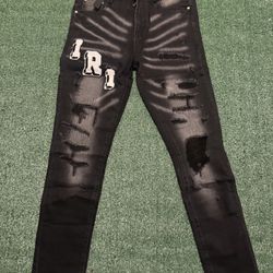 Amiri Black Distressed Jeans
