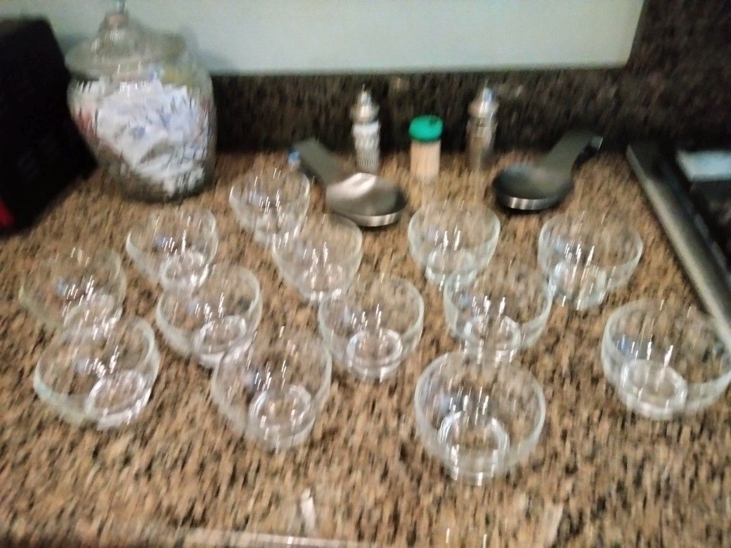 Princess House Crystal Original Pattern 13 Dishes And Four Salad Bowls All For $60 Perfect For Used