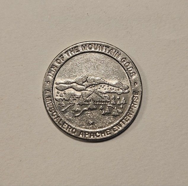 Inn Of The Mountain Gods $1 Gaming Token Mescalero New Mexico.