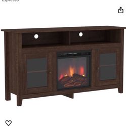 TV Stand With Fireplace 