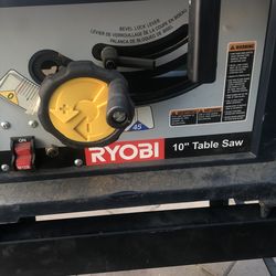 10” RYOBI table saw