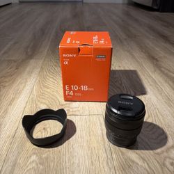 Sony - E 10-18mm F4 OSS Wide-Angle Zoom Lens (SEL1018),Black