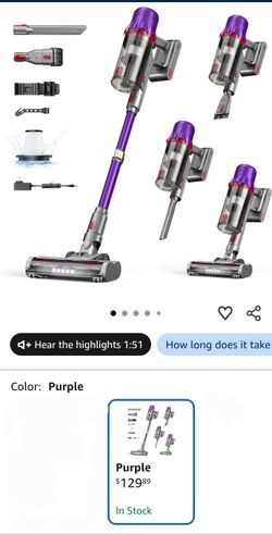 Cordless Vacuum Cleaner for Home - Powerful Stick Vacuum with HEPA Filter