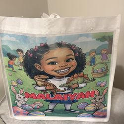 Personalized Reusable Bags / Custom / Perfect For Easter Bags , Businesses, Birthdays , Party Favors 