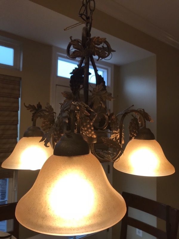 Oil rubbed bronze chandelier