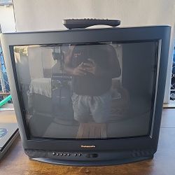 Panasonic CRT TV Retro Gaming Vintage 1996 Model CT-20G21U 20"  W/ Remote 