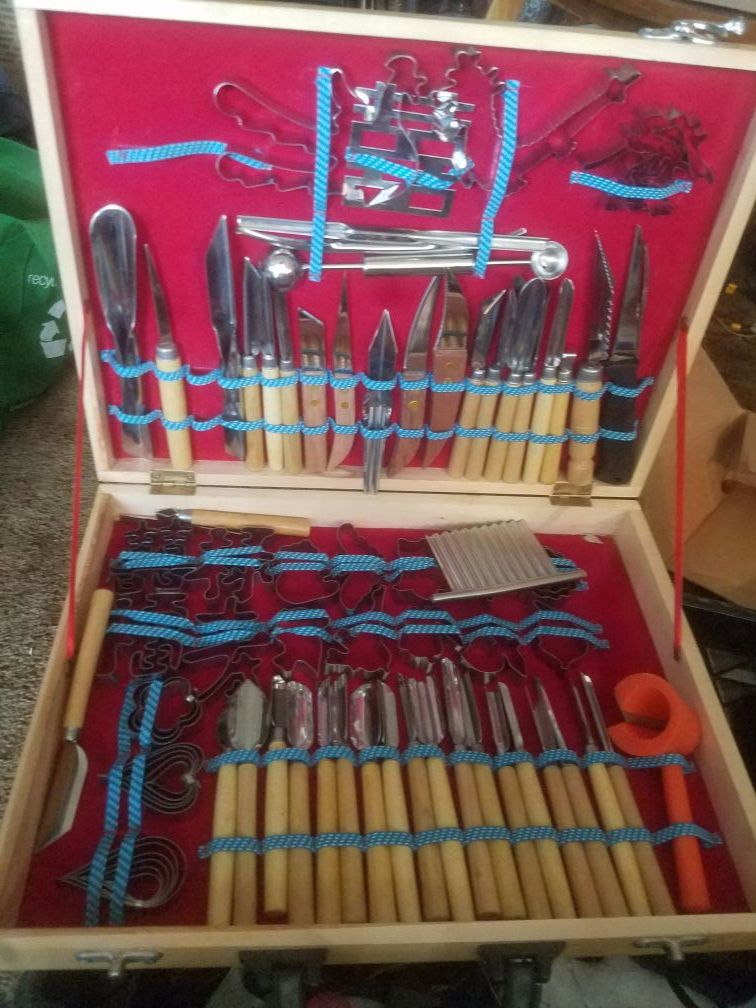 80 piece shipIndiaokeDao fruit and vegetable carving set