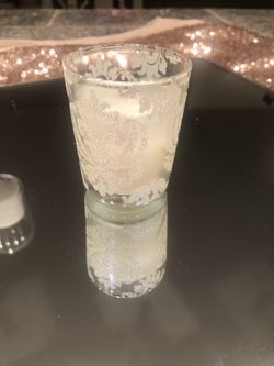 Candle holder and candle (Set of 7)