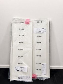 IKEA 4 pieces Shoe shelf, white, 39 3/8x13 3/4 "
