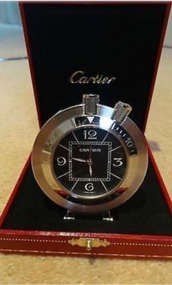 Very nice collectible Cartier Pasha clock.