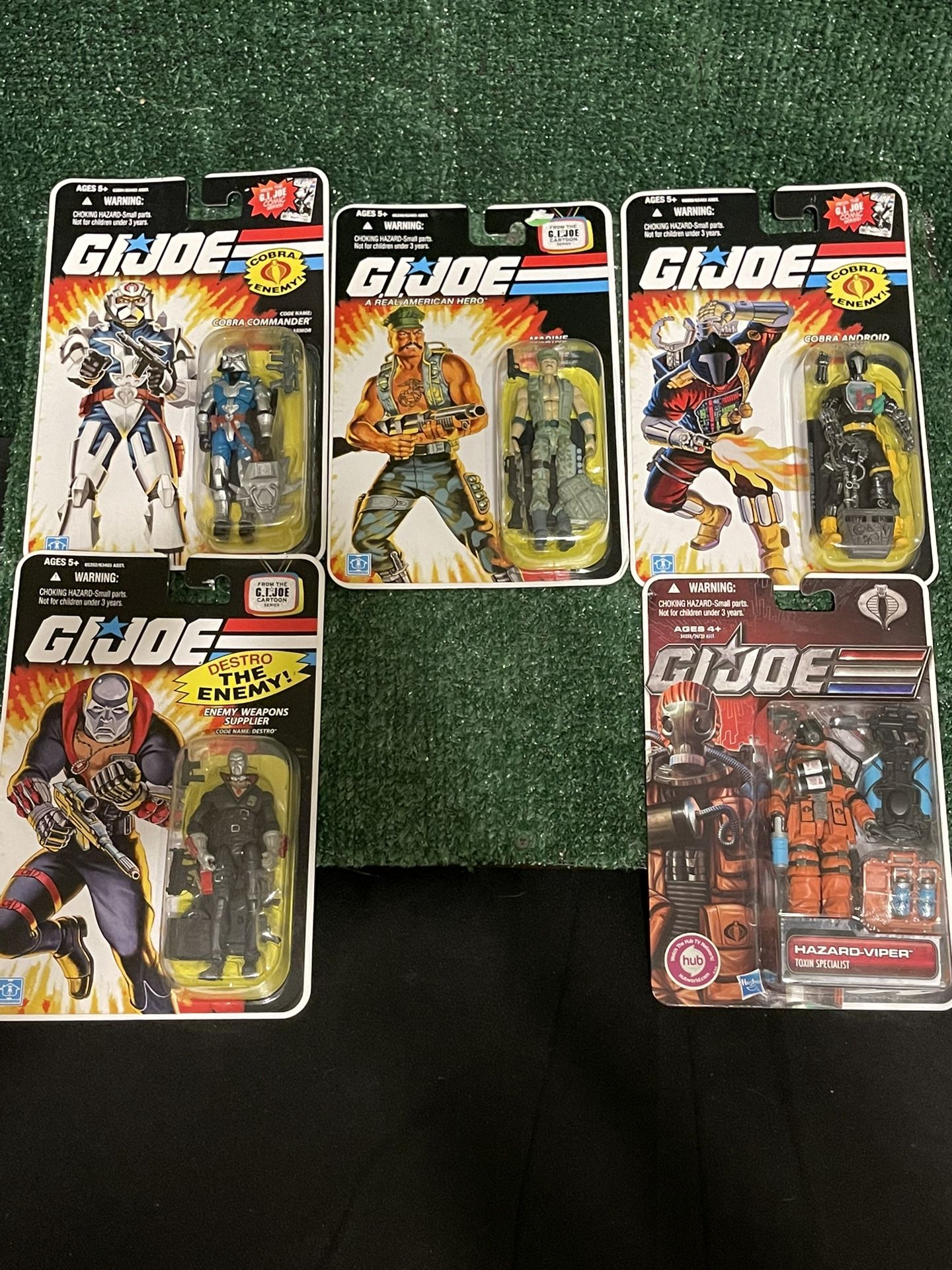 G.i. Joe 2008 Lot Of 5 Action Figures Carded New Sealed Fast Shipping!