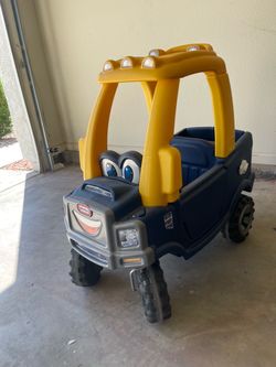Little Tikes Cozy Truck Ride-On – Blue & Yellow – Great Condition