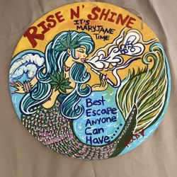 Rise And Shine It’s Mermaid Time, Wood Art 