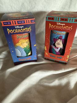 Disney Pocahontas Burger King Collector Glasses – 1995 Colors of the Wind – Boxed!
