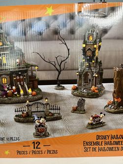 Disney Halloween Village Set, 12-piece