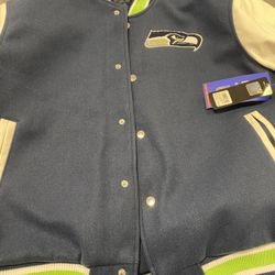 L Seattle Seahawks coat