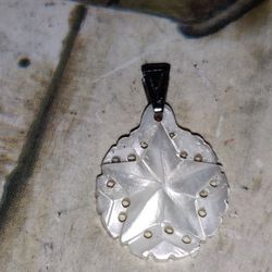 Vintage Mother of Pearl Star of David Pendant