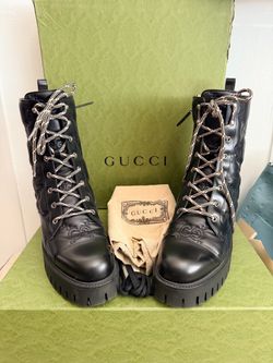 Authentic Gucci combat boots