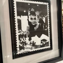 Audrey Hepburn, Breakfast At Tiffany’s Postage Stamp Framed Print 