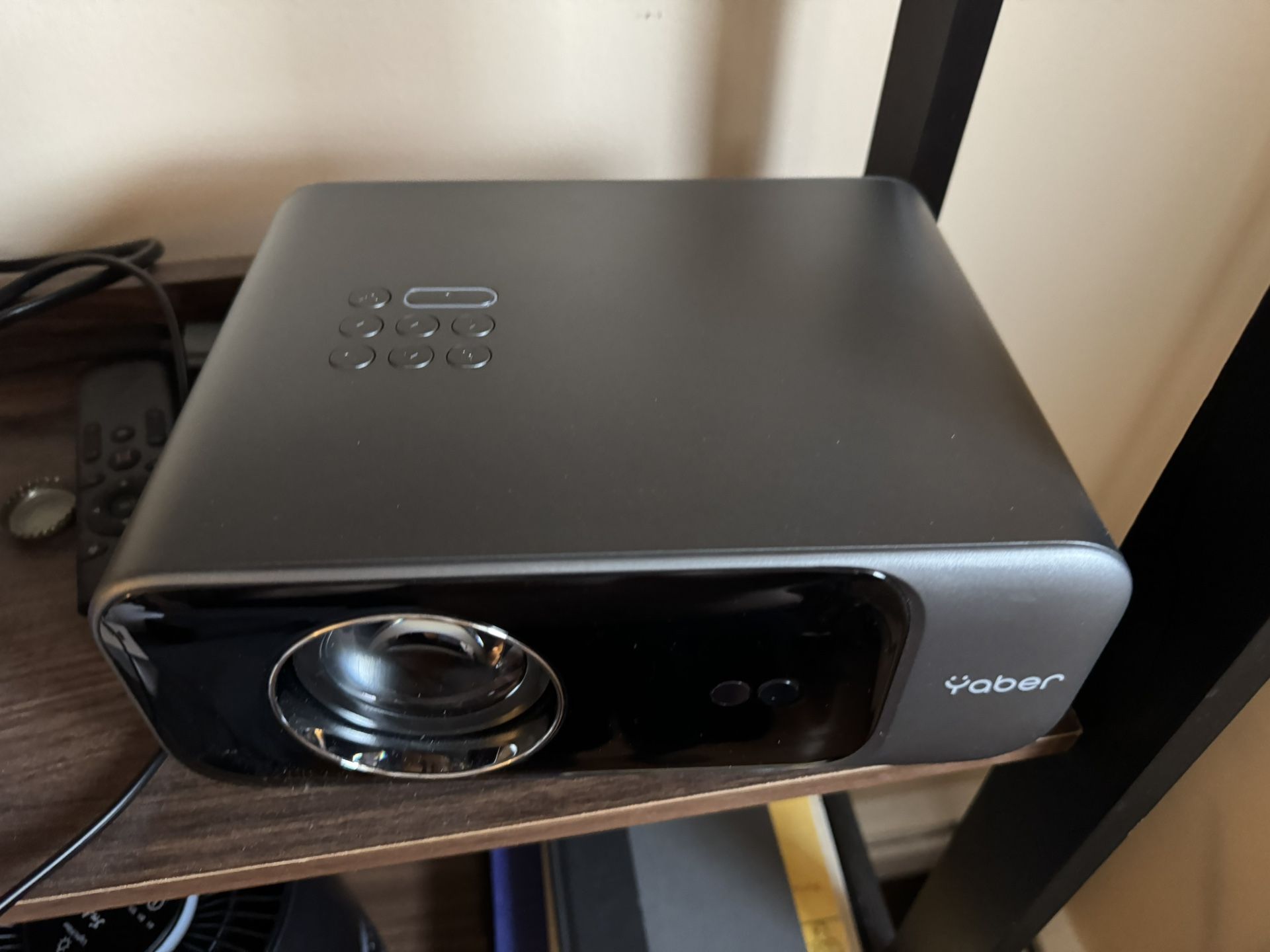Projector with WiFi 6 and Bluetooth 5.2, YABER Pro V9 600 ANSI Native 1080P Outdoor Movie Projector, Auto 6D Keystone & 50% Zoom, Home Theater Project