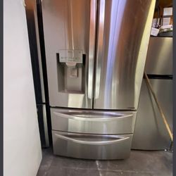 REFRIGERATOR 4 DOOR STAINLESS STEEL