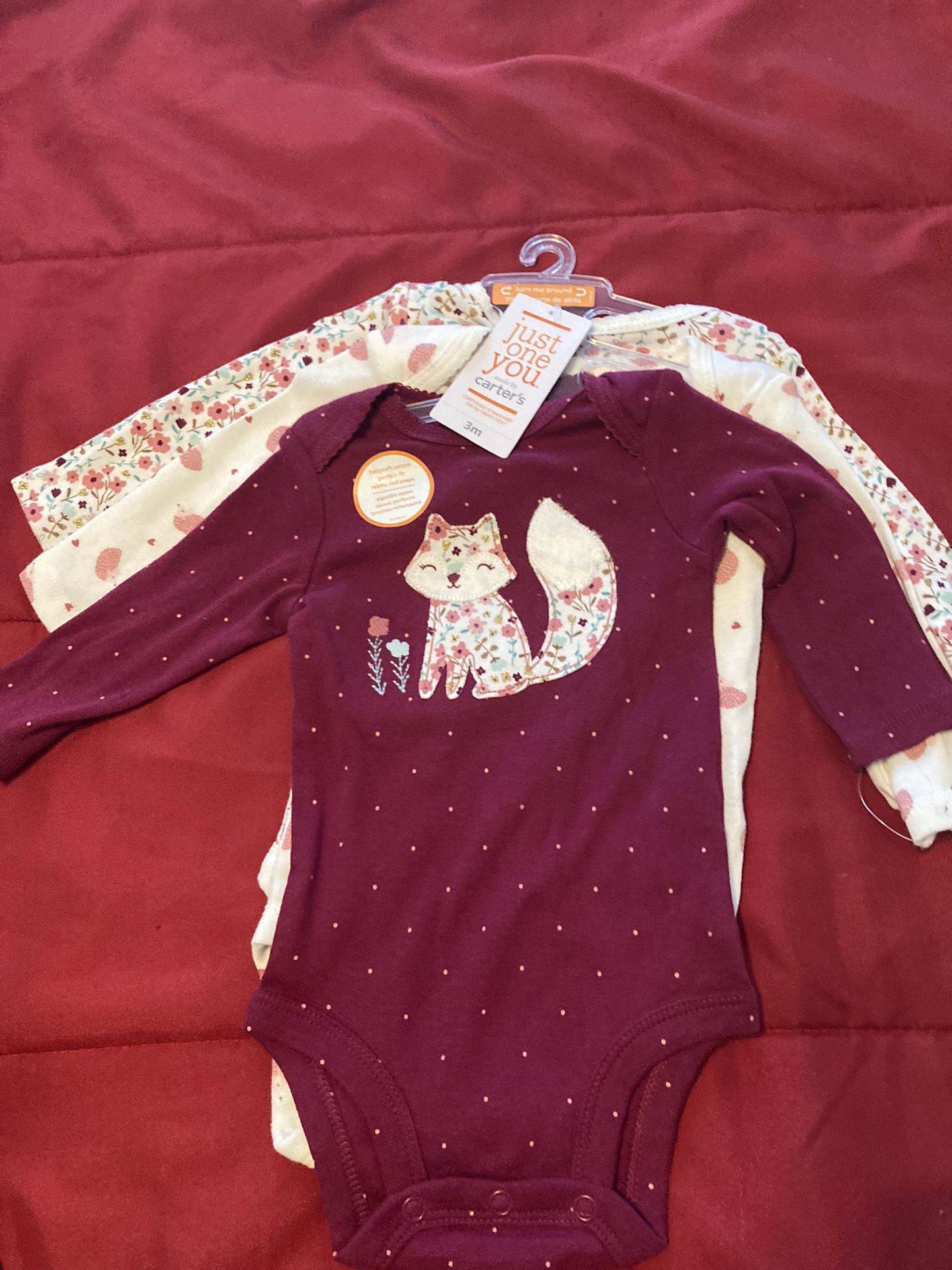 Carter’s 3-6 Mos 3 Set Onsies