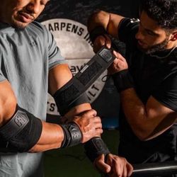 Elbow & Wrist Wraps for Weightlifting 🏋️‍♀️ Support & Stability for Gym Workouts,.../ Brand New Set Of 2 