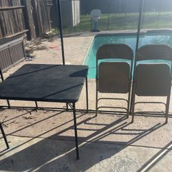 Card Table + Chairs 