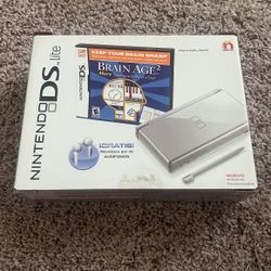 Factory Sealed Nintendo DS Lite Brain Age 2 Bundle 