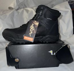 FREE SOLDIER Men's Waterproof Hiking Boots Tactical Work Boots Outdoor Lightweig