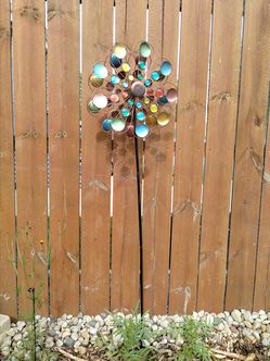 48" Yard Spinner Garden Stake
