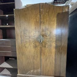 Beautiful Antique Wood Armoire 