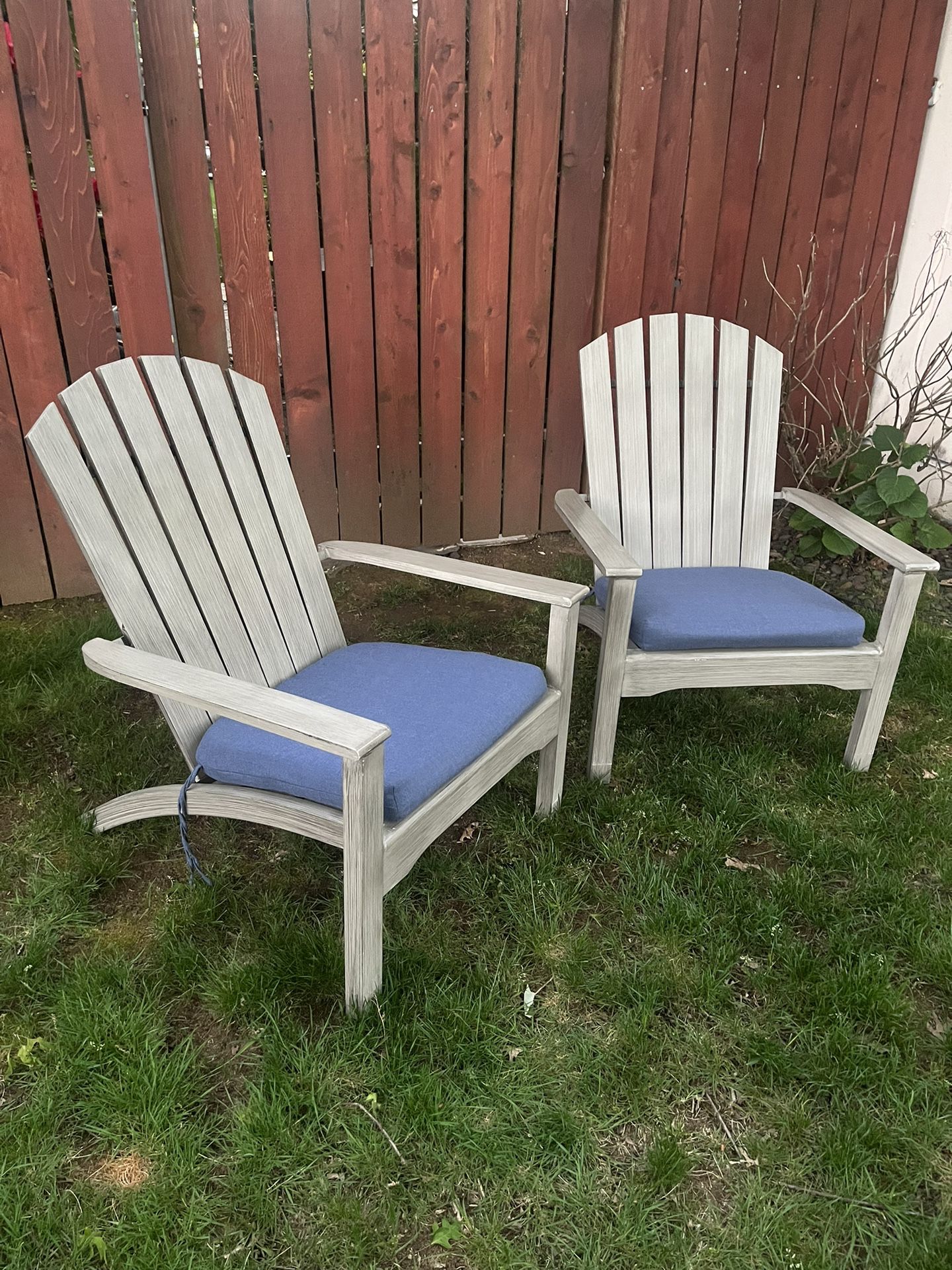 Pair Of Aluminum Adirondack Chairs