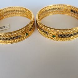 Antique 22k Pure Gold Plated Bangle For Women  Jewellery 