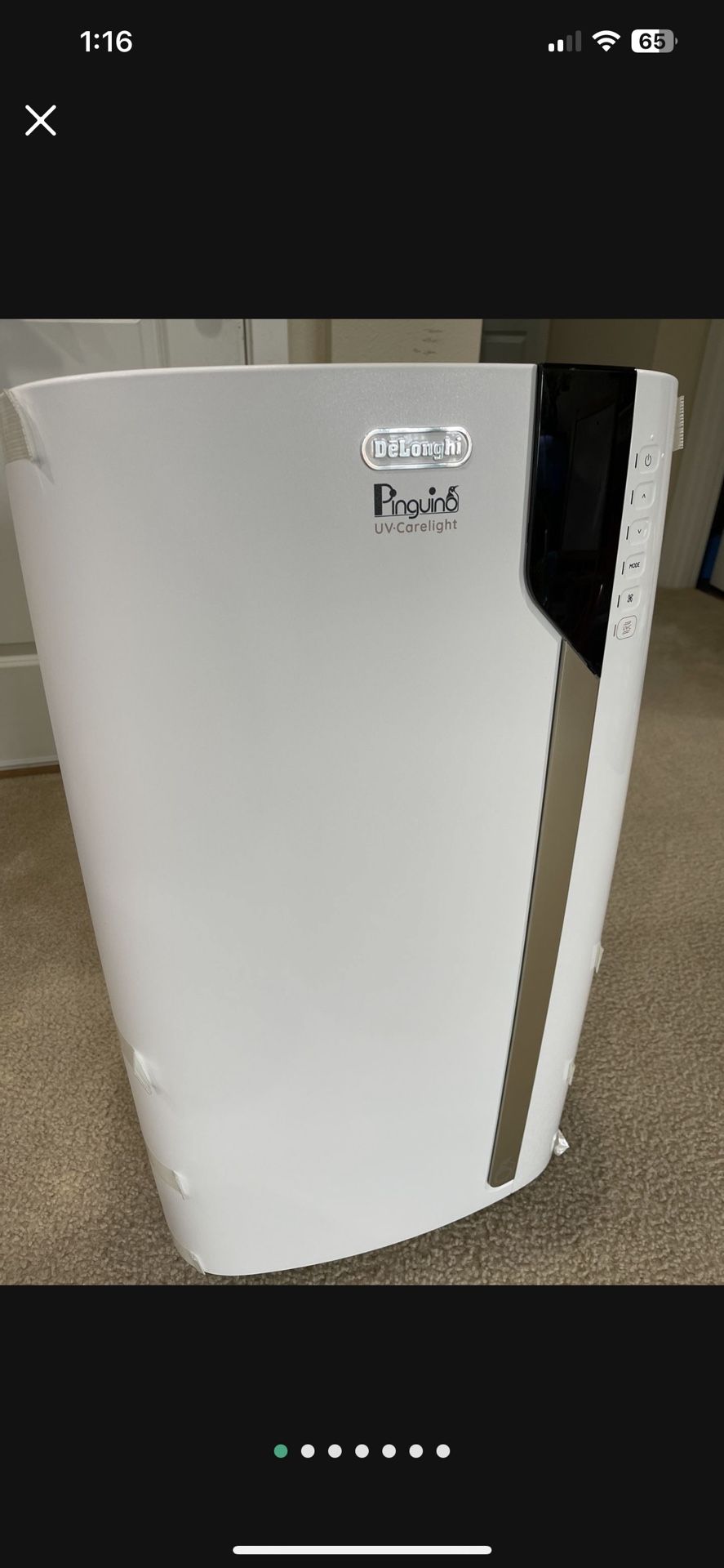 $250 De’Longhi 3-in-1 Pinguino UV-Carelight Portable Air Conditioner