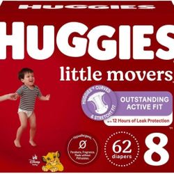 Huggies Little Movers Diapers Enormous Pack - Size 8 