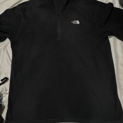 Black The North Face Quarter Zip Fleece size L