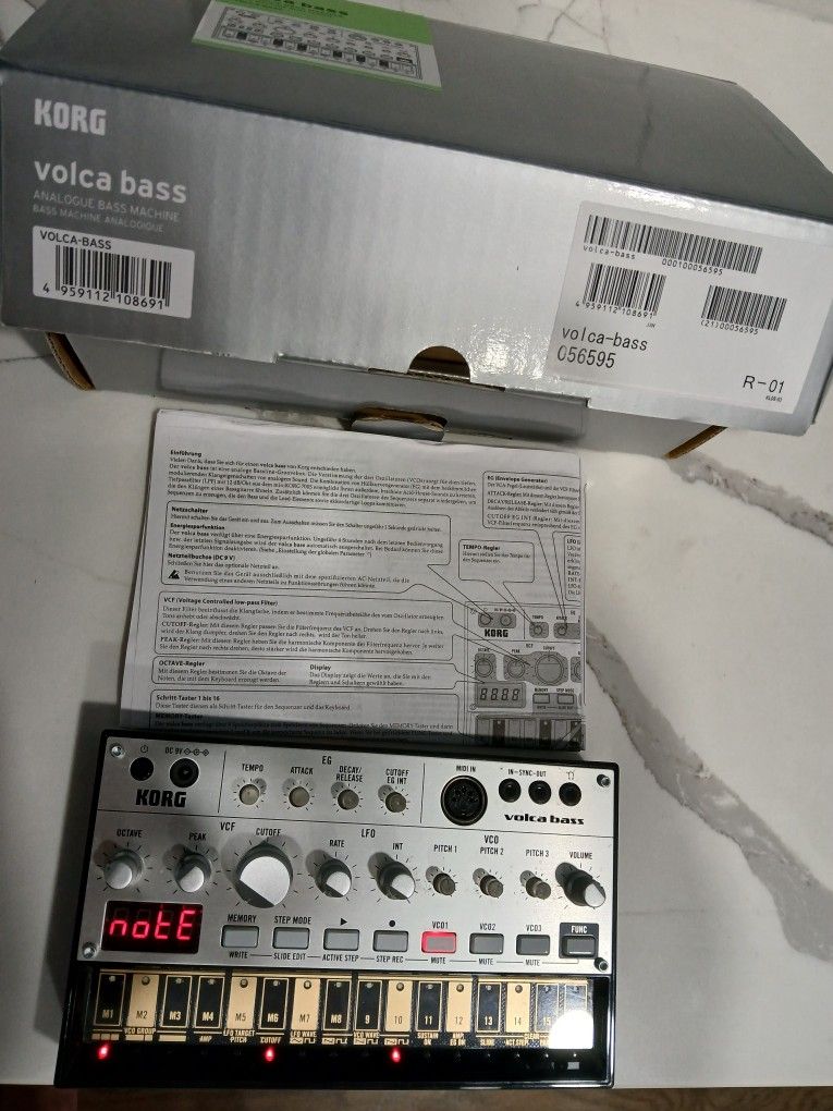 Korg Volca Bass Analog Synthesizer Used But Works Great With Box And Manual $125 OBO