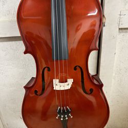 WACO 4/4 Full Size Gloss Cello with New Bow, Digital Tuner, Extra Strings $440 Firm